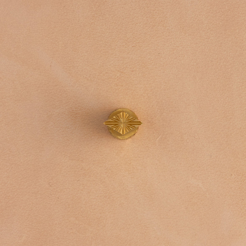 Timbre en laiton diamant Sunburst