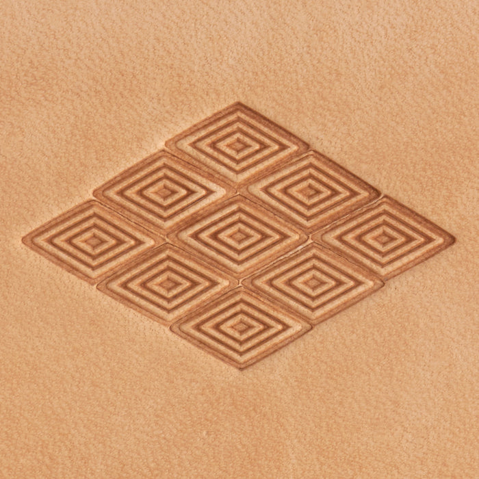 Nested Diamond Pattern Nested Diamond Brass Stamp — Tandy Leather, Inc.