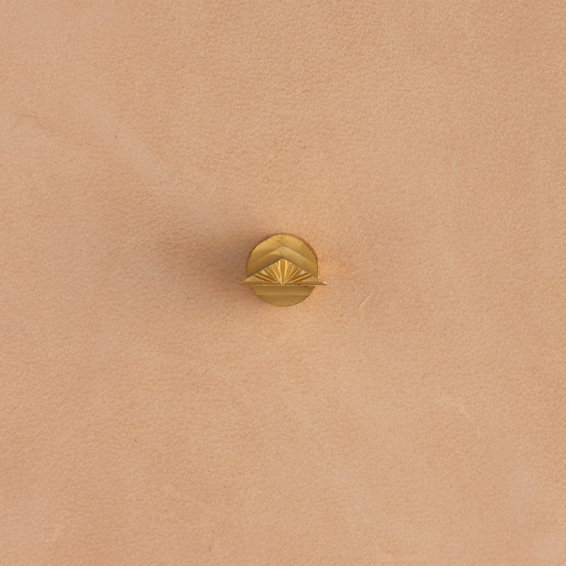 Timbre en laiton demi-diamant Sunburst