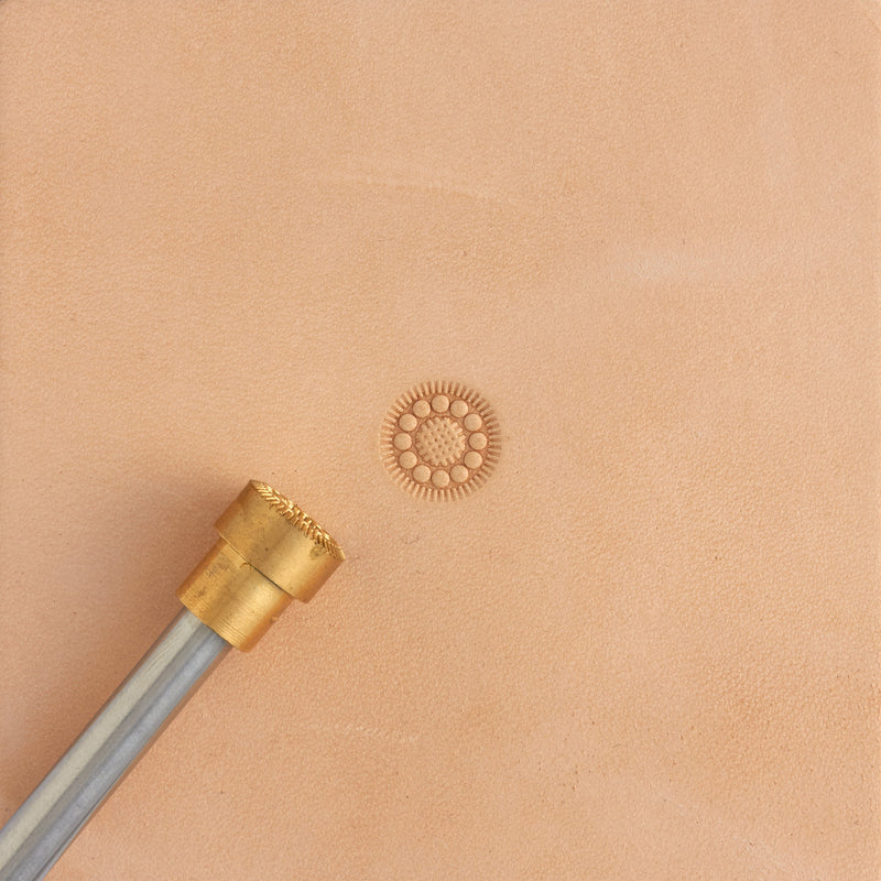 Sunflower Center Brass Stamp