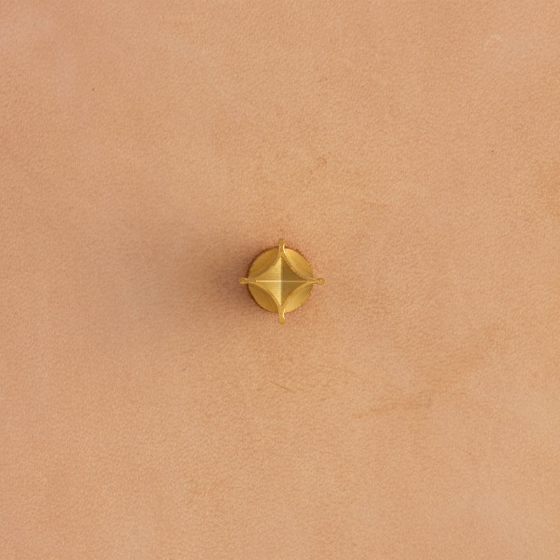 Box Diamond Brass Stamp