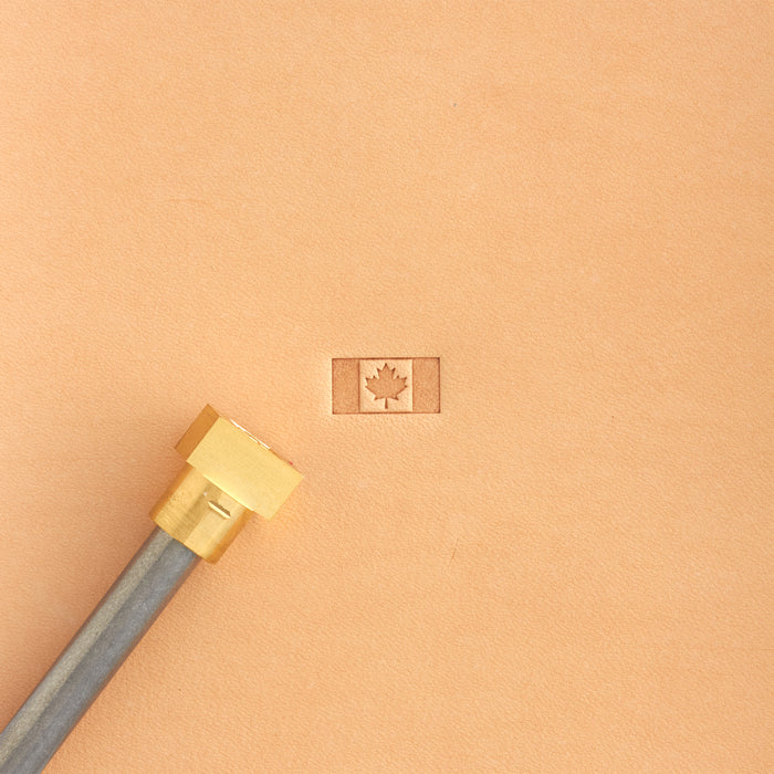 Canada Flag Brass Stamp