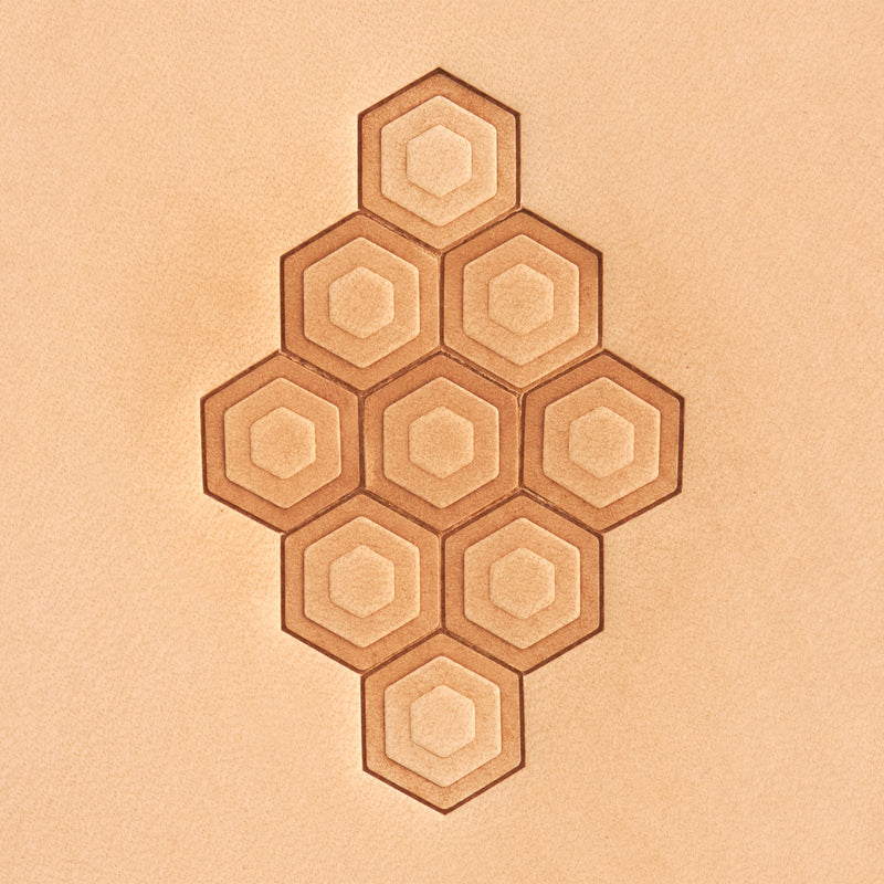 Tampon en laiton hexagonal étagé