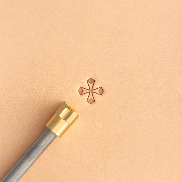 Cross Maltese Brass Stamp