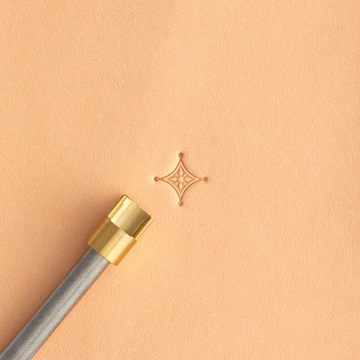 Box Flower Brass Stamp