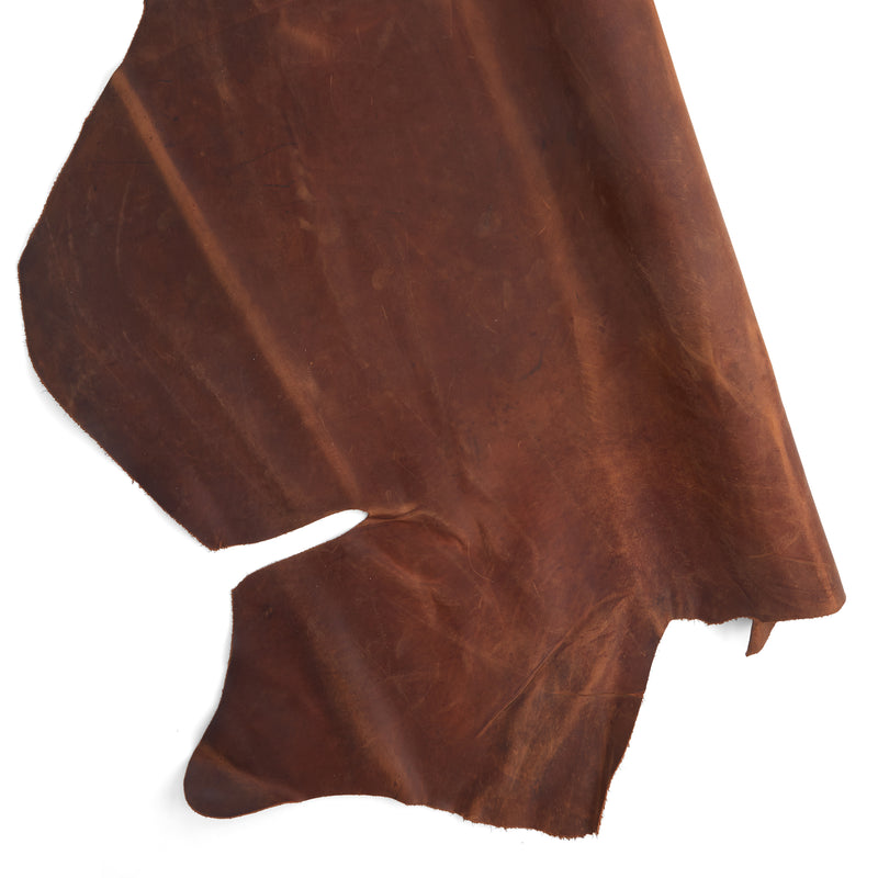 Cuir de vache rustique à trois coupes