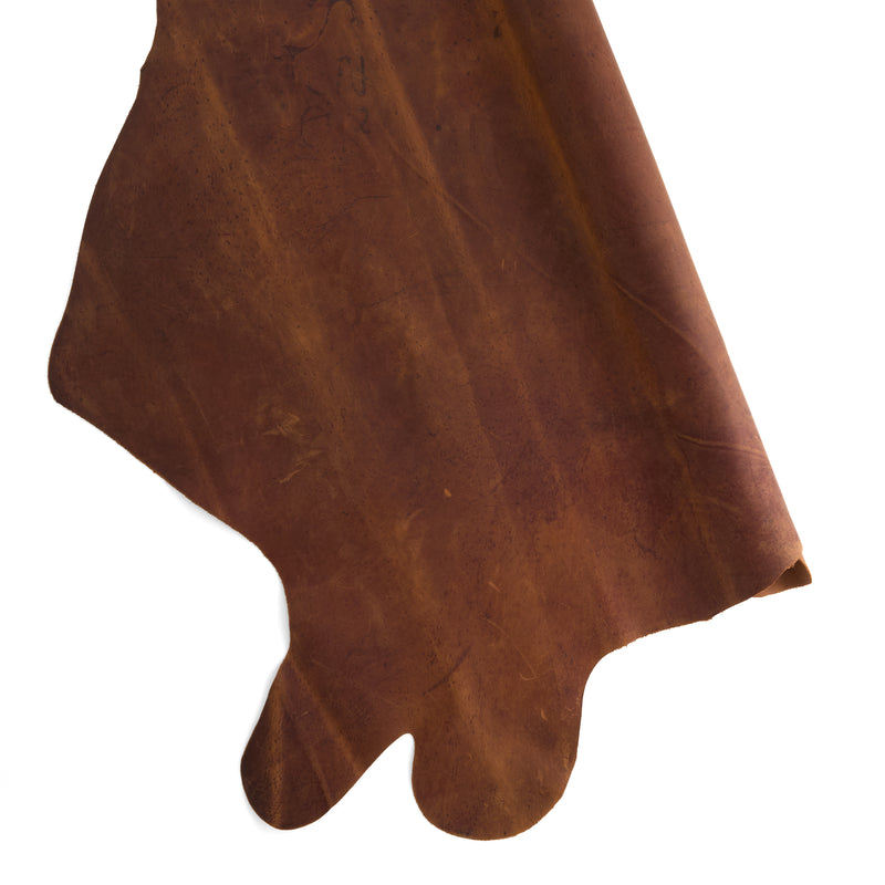 Cuir de vache rustique à trois coupes