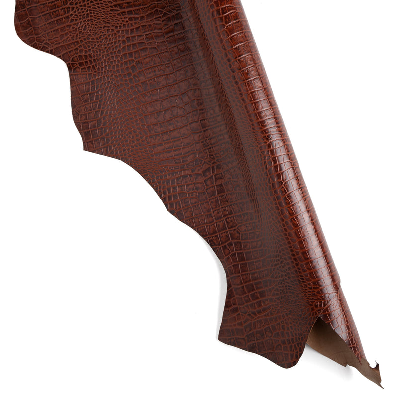 Mauri Croc Embossed Designer Double épaule