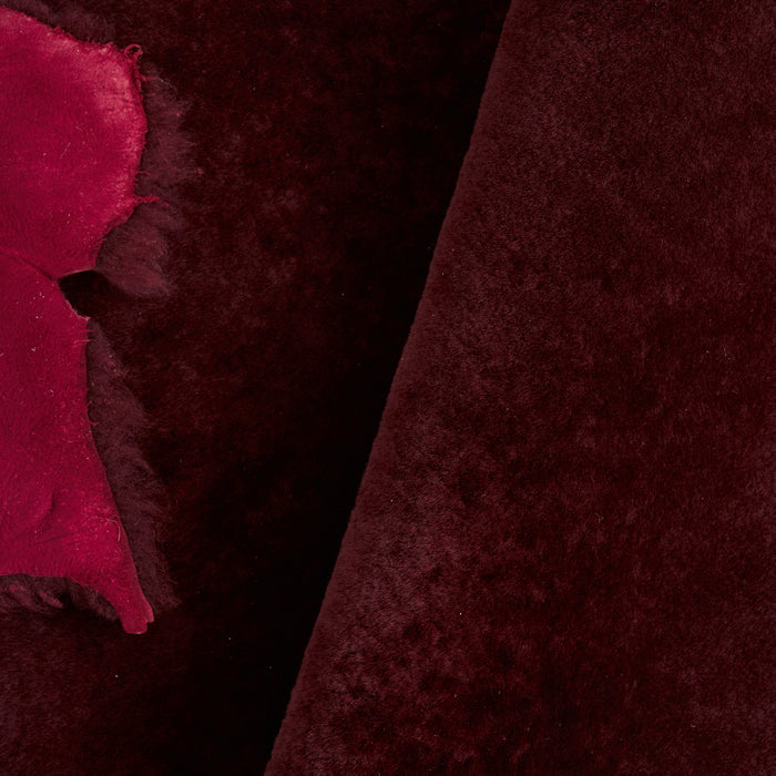 Luxe Hair-On Shearling Wine