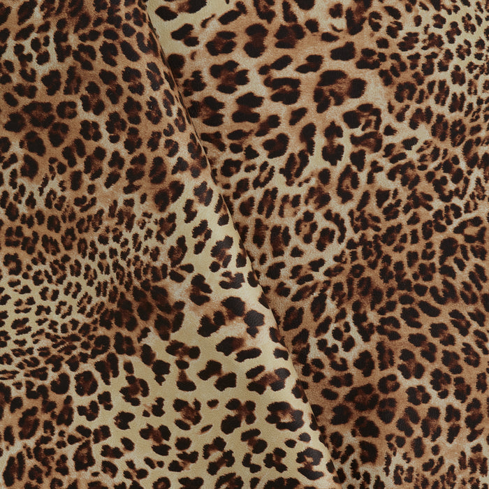 Piel de cordero con estampado de leopardo