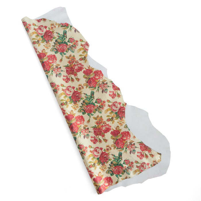 Red Floral Print Small Skin