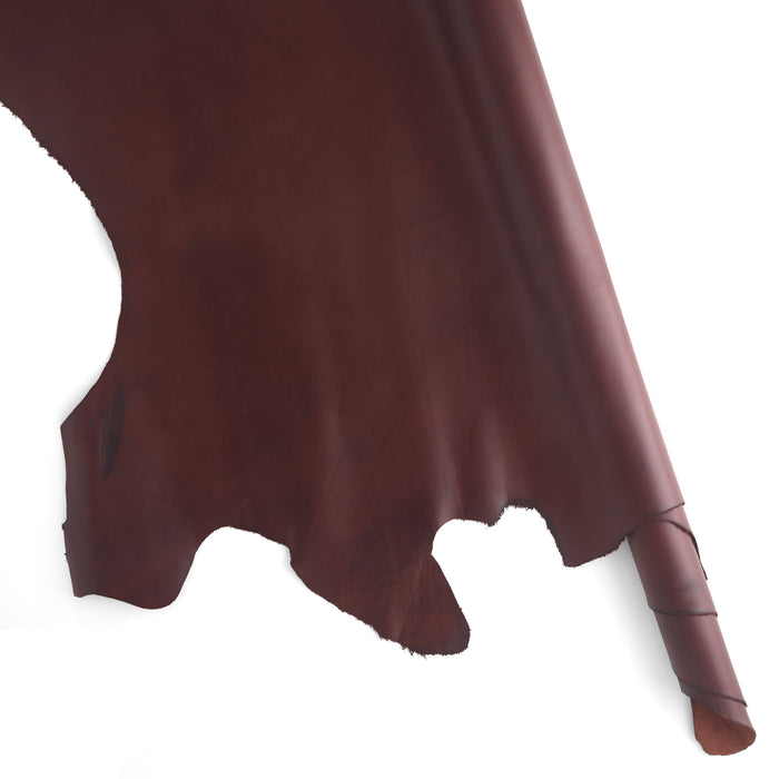 Utility Cowhide Side Red Brown