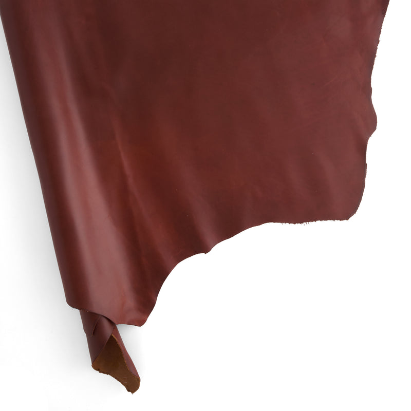 Cuero de vaca de utilidad, lateral, rojo marrón
