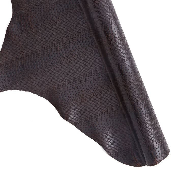 Python Embossed Veg-Tan Single Shoulder | Tandy Leather — Tandy Leather ...