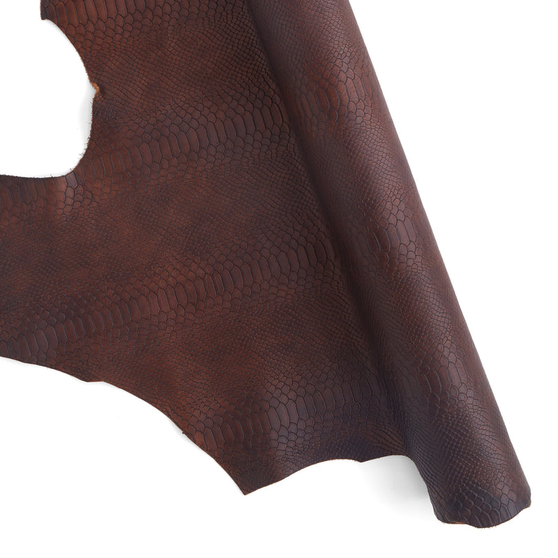 Python Embossed Veg-Tan Single Shoulder | Tandy Leather — Tandy Leather ...