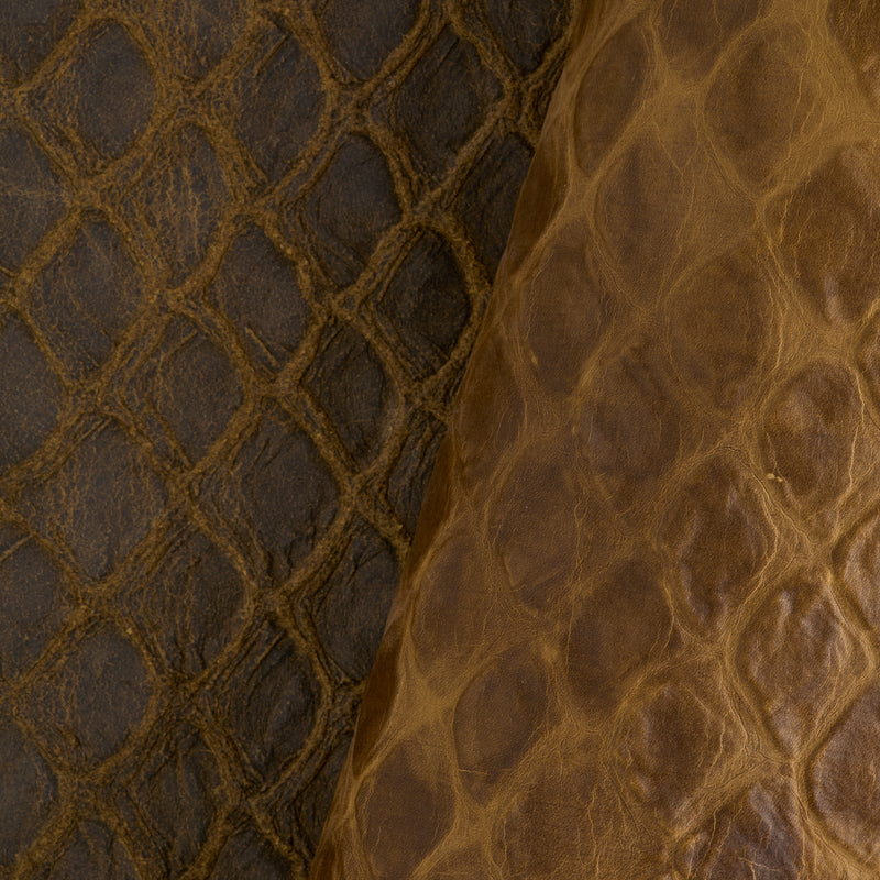 Scale Print Embossed Double Shoulder