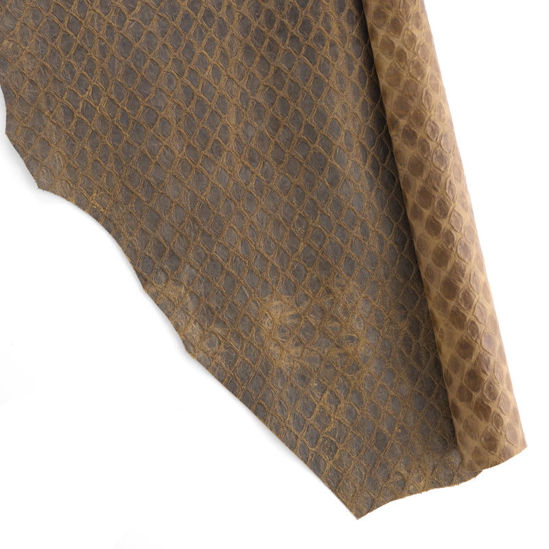 Scale Print Embossed Double Shoulder