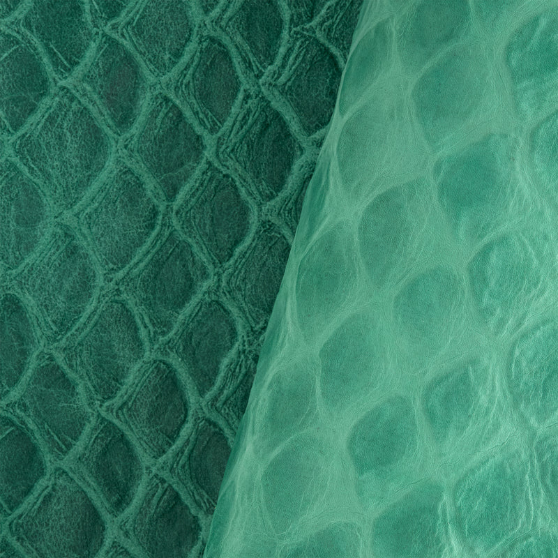 Scale Print Embossed Double Shoulder
