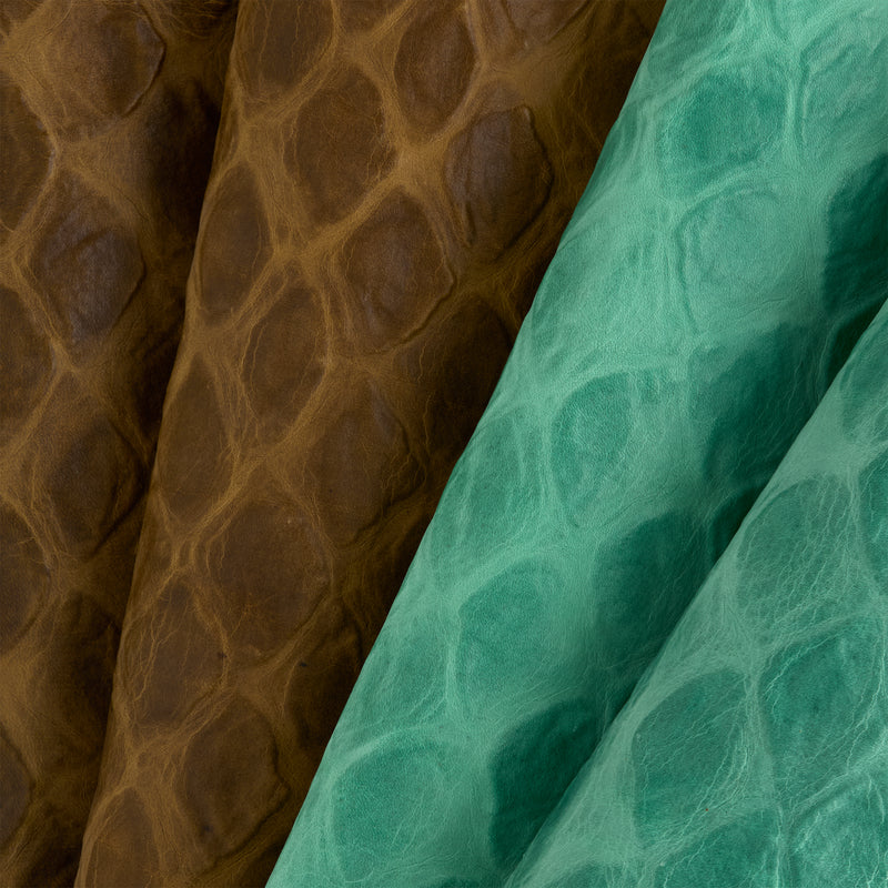 Scale Print Embossed Double Shoulder