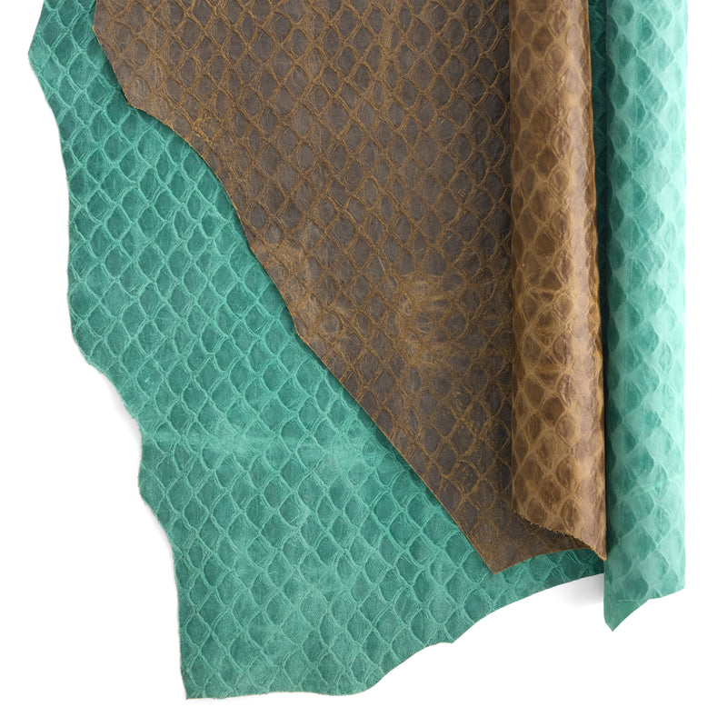 Scale Print Embossed Double Shoulder