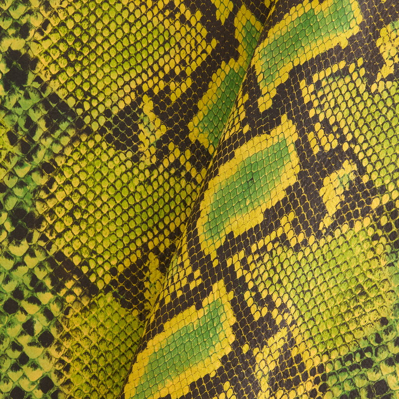 Python Print Single Shoulder Yellow & Green Multi