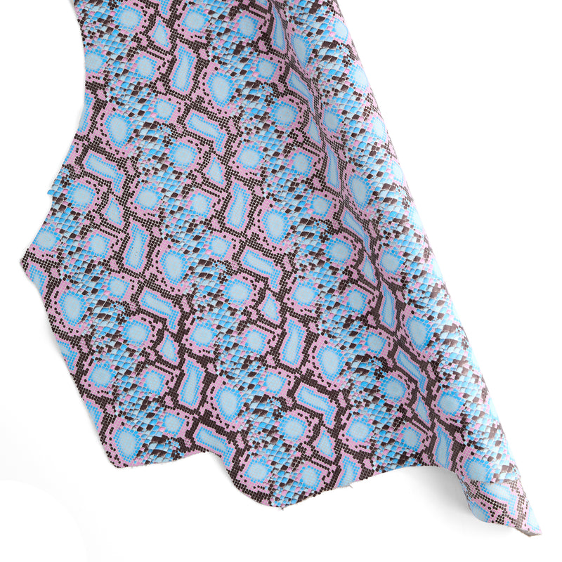 Python Print Single Shoulder Pink & Blue