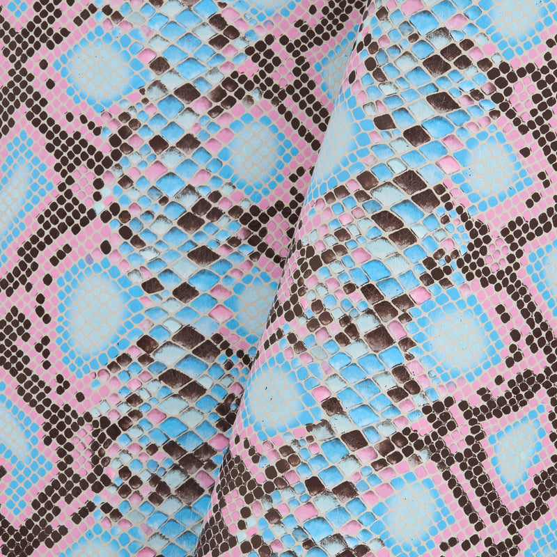 Python Print Single Shoulder Pink & Blue