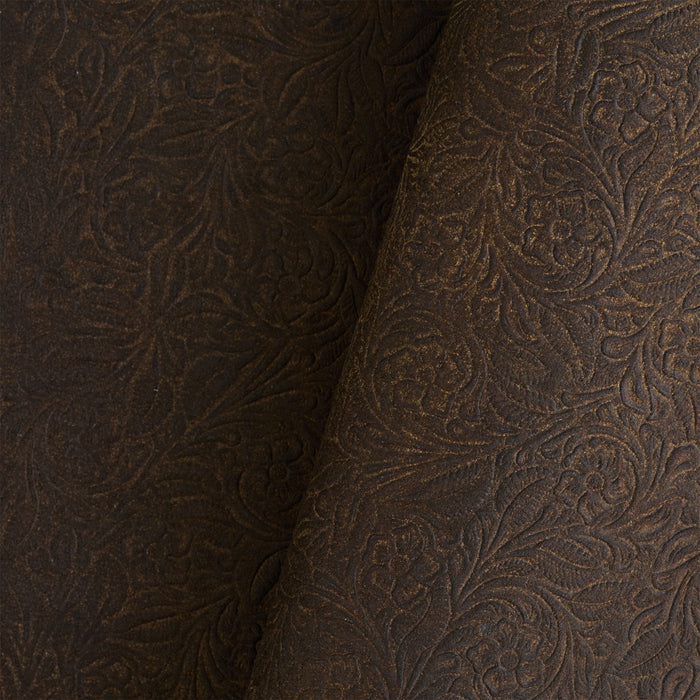 Texas Embossed Utility Suede Split Brown