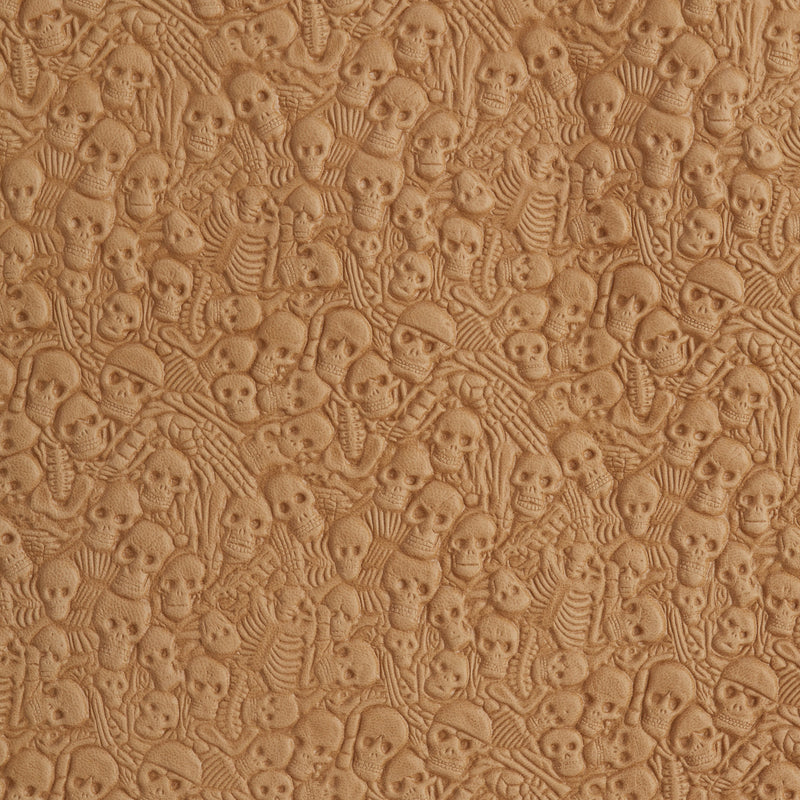 Skull Print Veg-Tan Sheepskin