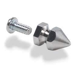 Solid Brass Spiked Rivet Screwback 10 Pack