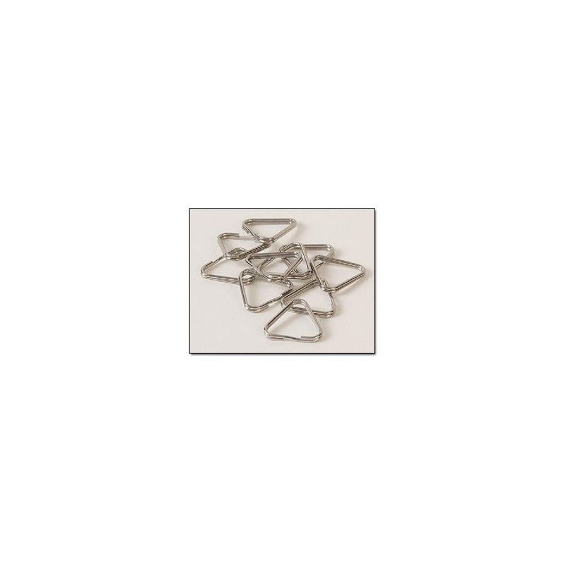 Lot de 10 anneaux fendus triangulaires en acier inoxydable