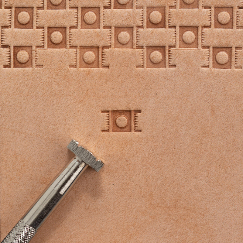 Craftool® Shape Center Basketweave Stamp