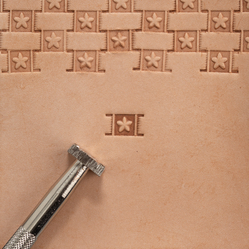 Craftool® Shape Center Basketweave Stamp