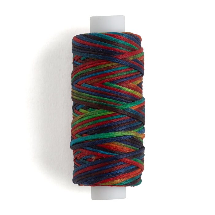 WUTA Leather Sewing Thread Kit Round Waxed Thread 25 Colors Set Mini Bobbin  Thread Handmade DIY Braided Rope Bracelet Line