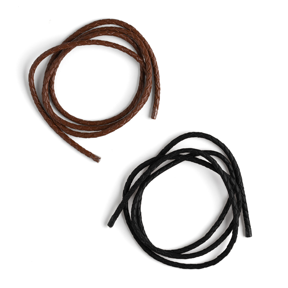 5 Yards 4mm Braided Leather Cords Round Leather Strap Bolot Tie Antique Brown