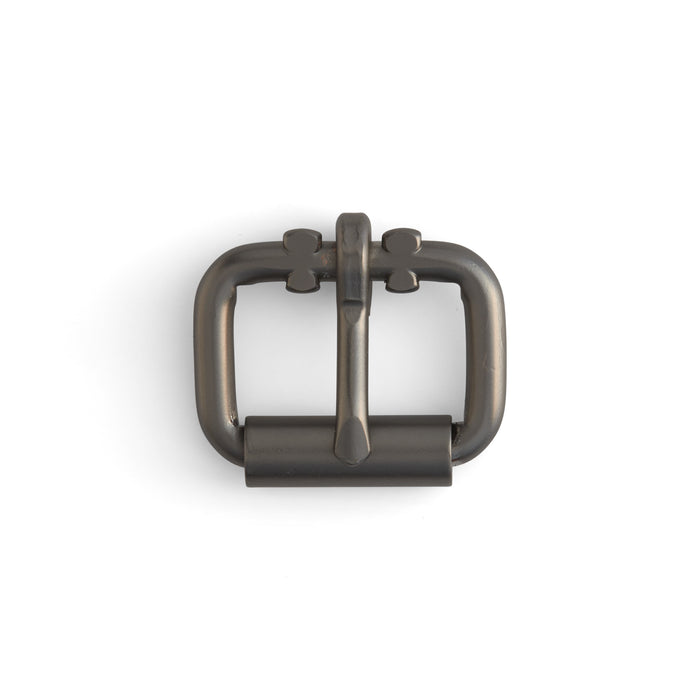Roller Buckle Gun Metal Matte / 1 (25 mm) from Tandy Leather