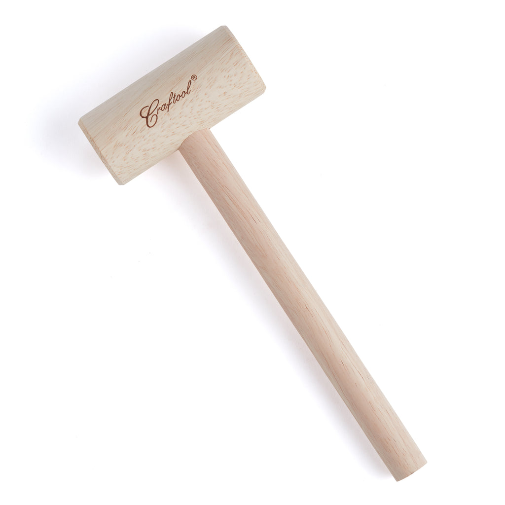Beech Solid Wood Mallet Hand Tool DIY Leather Craft Wooden Hammer Durable  Portable Mallet Professional Wood Hammer Malle