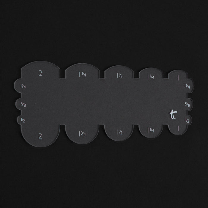 Rounded Belt End Acrylic Template
