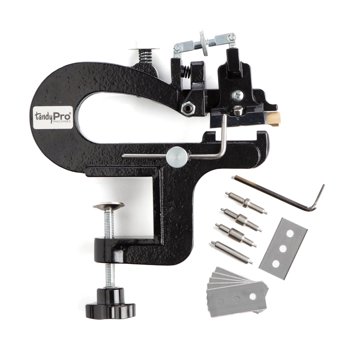 Tandy Leather Craft tool hand press with accesories for Sale in West