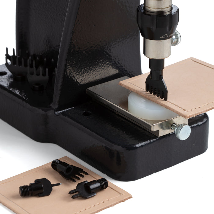 Tandy Leather Craft tool hand press with accesories for Sale in