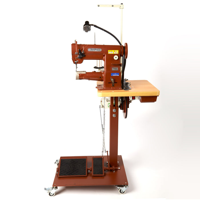 Máquina de coser de brazo cilíndrico TandyPro® Clase 26 con guía desplegable