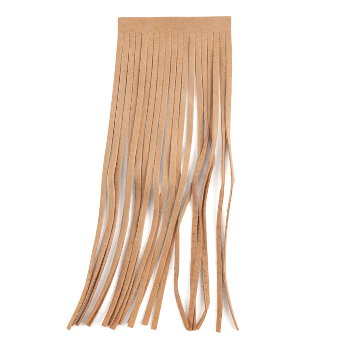 The Tannery Nyc Leather Fringe Sold by The Foot (2 ft, Tan)