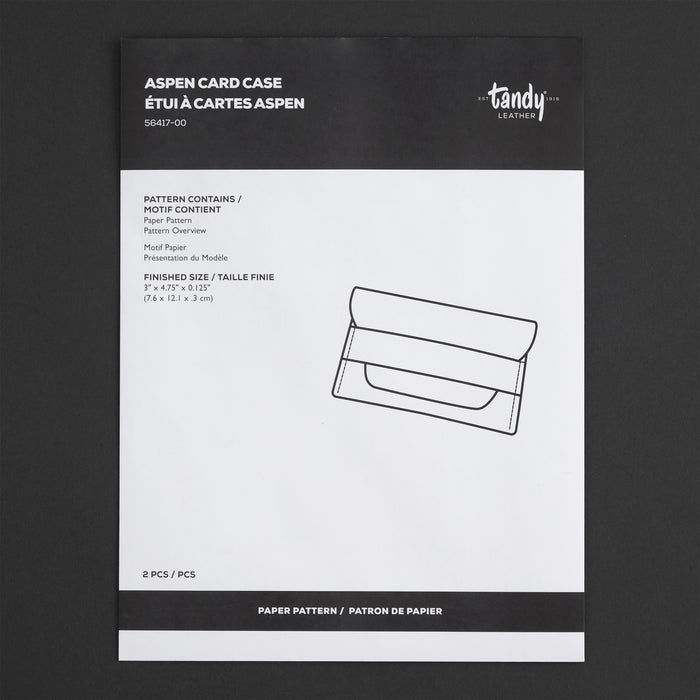 Aspen Card Case Paper Pattern