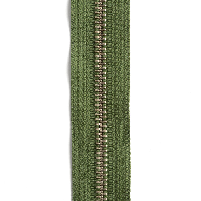 Olive Luxury Leather Laces - Gunmetal Plated