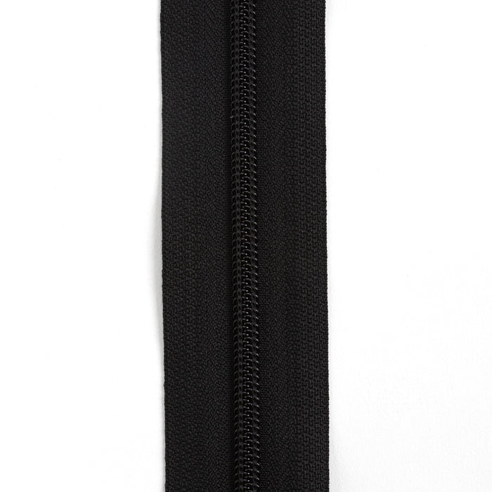 Chaîne de fermeture à glissière en nylon noir YKK #5 6 pi (1,8 m)