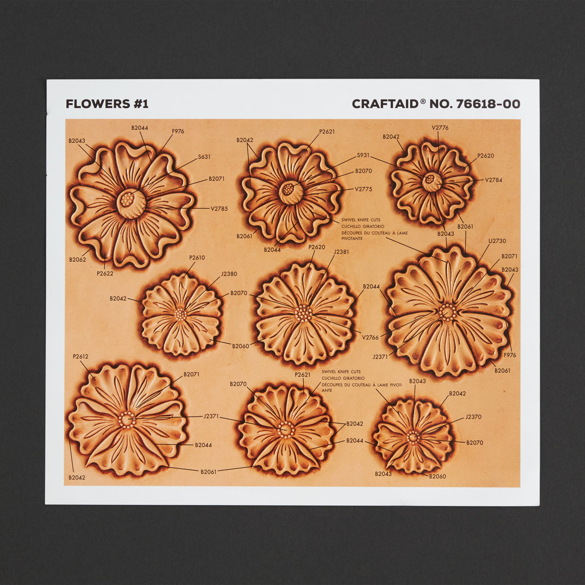 Tandy Leather Flowers #1 Craftaid 76618-00