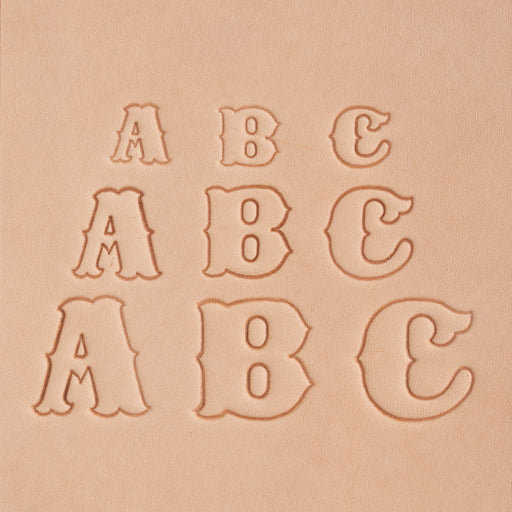 Fancy Alphabet Leather Stamp Set