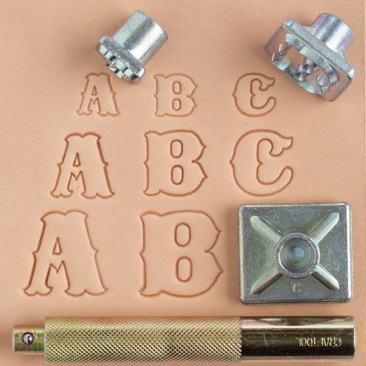 Alphabet Leather Craft Stamp Tool Sets - 3/8 - 1/2 - 3/4 — Leather  Unlimited
