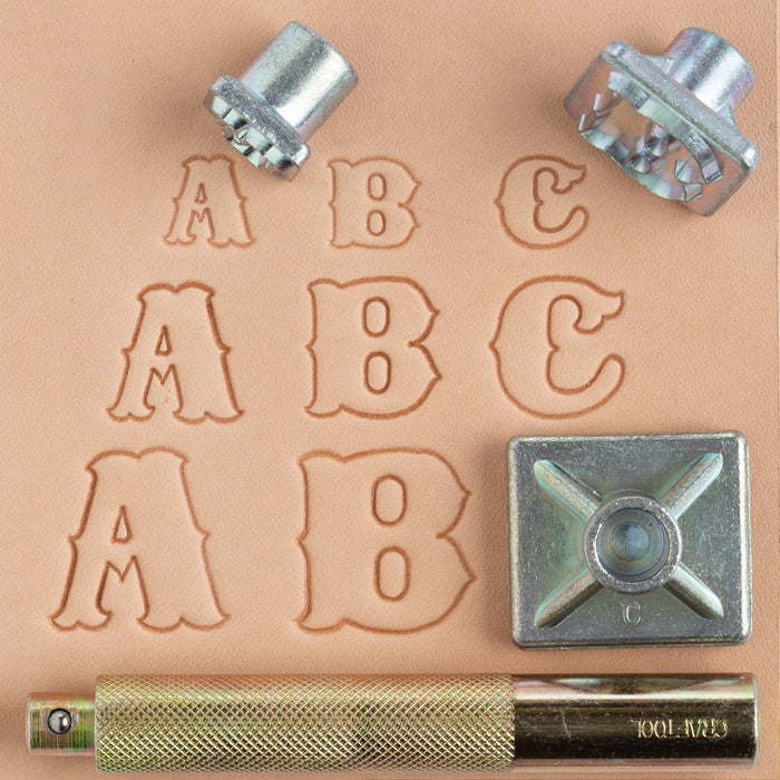 Leather Alphabet Stamp Set 