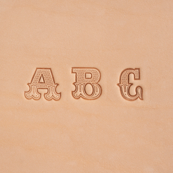 Leather Art Alphabet Stamping Set, 3/4